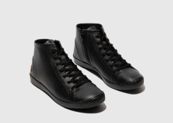 Dámské boty - Tenisky - Kotníkové SOFTINOS P900653022 BLACK