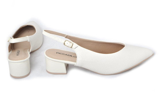 detail dámské lodičky s otevřenou patou PICCADILLY 73903100000097-25 Béžová