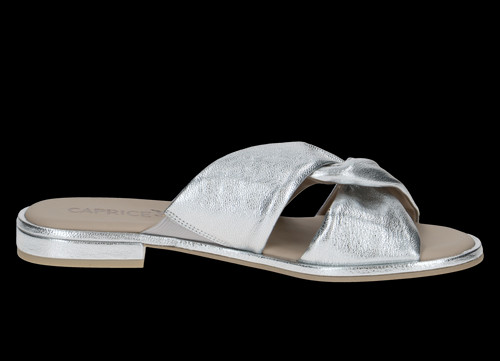 detail dámské pantofle pro halluxy Caprice 9-27100-42 920 Stříbrná