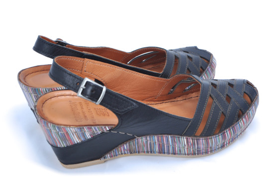 detail dámské elegantní sandály IBERIUS 1502 Černá