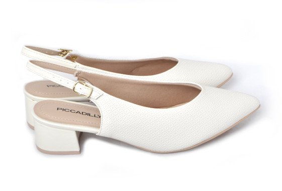 detail dámské lodičky s otevřenou patou PICCADILLY 73903100000097-25 Béžová