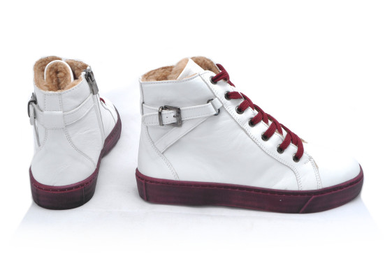 detail dámské boty - kotníková obuv IBERIUS 031-194045E white