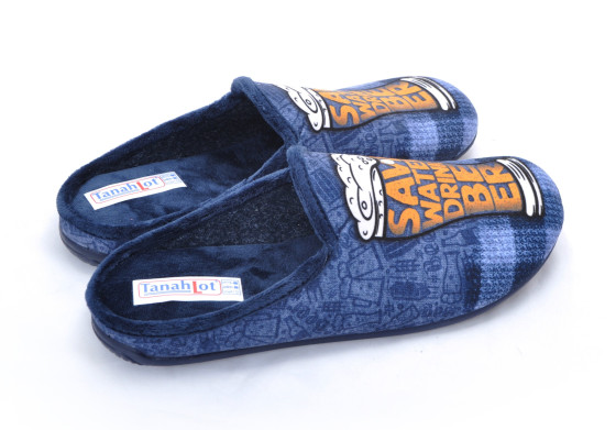 detail pánské nazouvací pantofle TANAHLOT IH9356926 BLAU