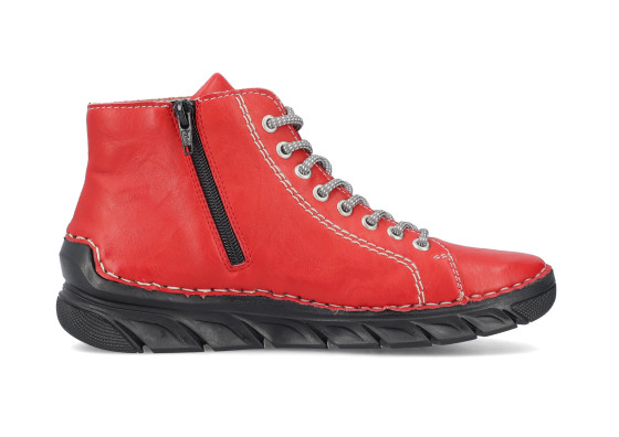 detail boty - dámské kotníkové RIEKER 55020-33 Červená