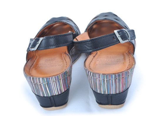 detail dámské elegantní sandály IBERIUS 1502 Černá