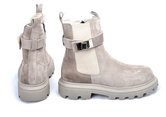 detail boty - dámské kotníkové PS VIVIEN 38809 Hnědá