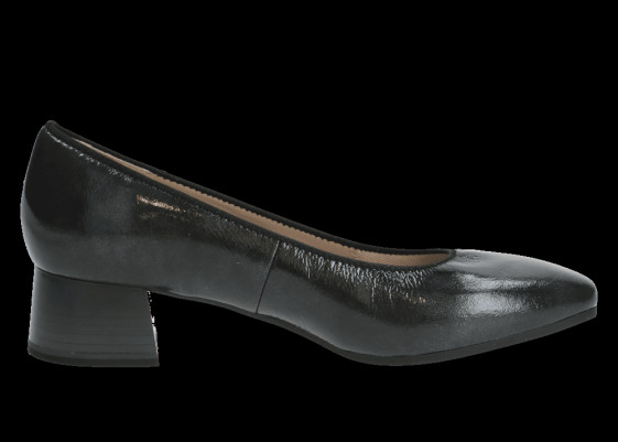 detail dámské lakované lodičky Caprice 9-22303-43 249 Černá