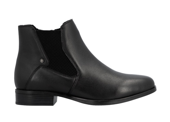 detail boty - dámské kotníkové Rieker 77051-00 Černá