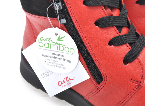 detail boty - dámské kotníkové ARA 12-40405 Červená