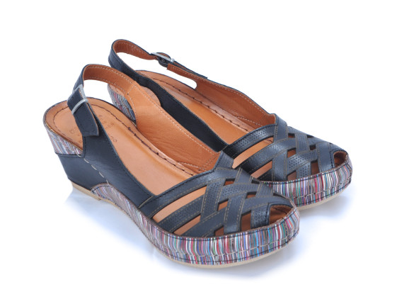 detail dámské elegantní sandály IBERIUS 1502 Černá