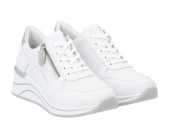 detail dámské tenisky pro halluxy Remonte D0T06-80 Bílá