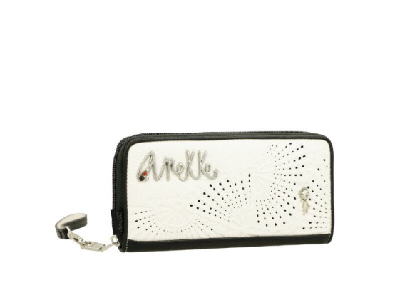 detail peněženky - velký formát ANEKKE 40729-908 Hnědá