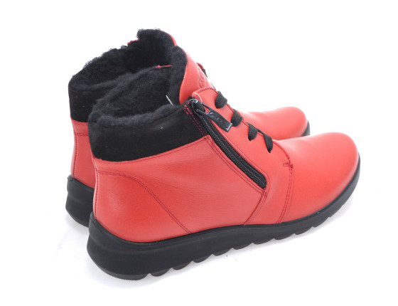 detail boty - dámské kotníkové ARA 12-40405 Červená