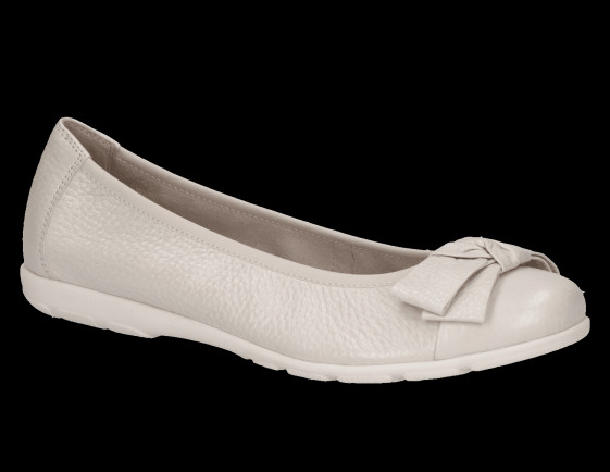 detail dámské baleríny pro halluxy Caprice 9-22153-42 136 Bílá