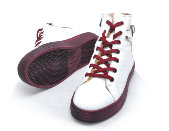 detail dámské boty - kotníková obuv IBERIUS 031-194045E white