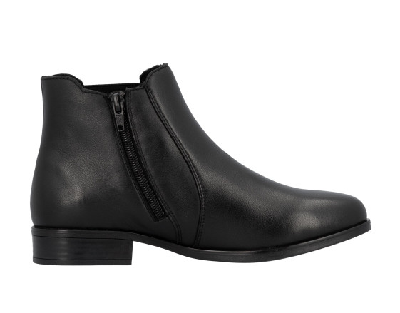 detail boty - dámské kotníkové Rieker 77051-00 Černá