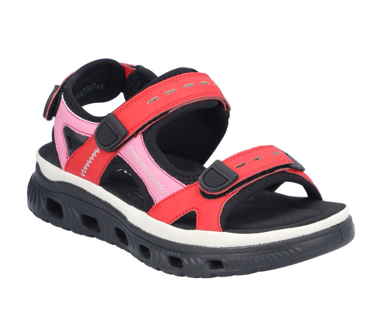 detail dámské páskové sandály Rieker 64074-33 ROT KOMBI