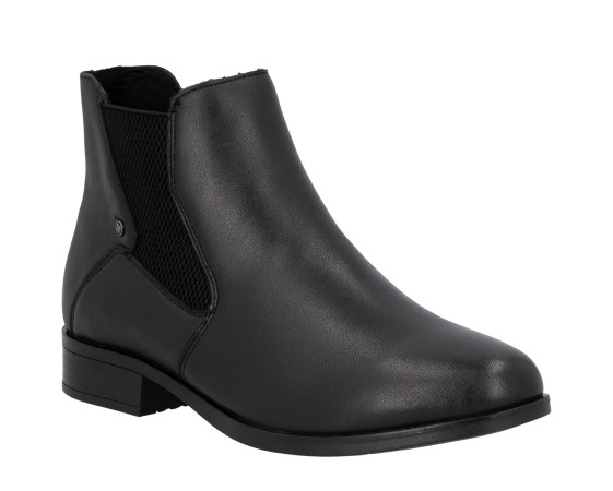 detail boty - dámské kotníkové Rieker 77051-00 Černá
