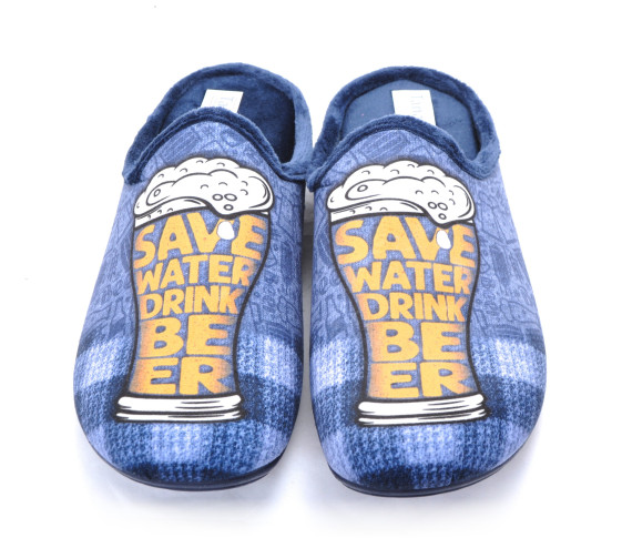 detail pánské nazouvací pantofle TANAHLOT IH9356926 BLAU