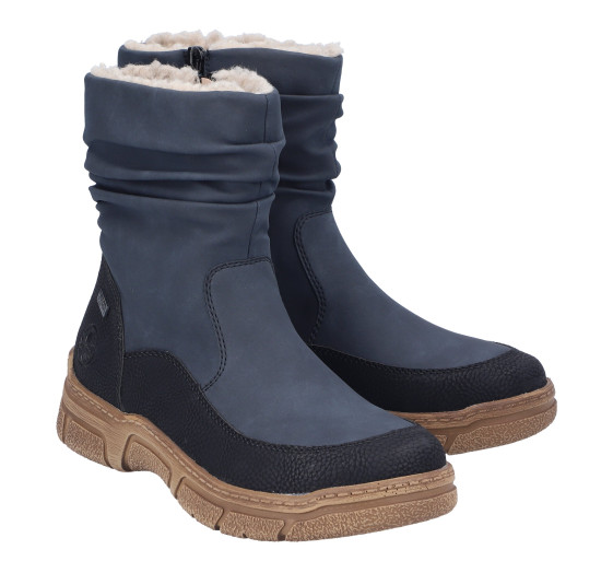 detail dámské boty - kotníková obuv Rieker 72382-14 Modrá