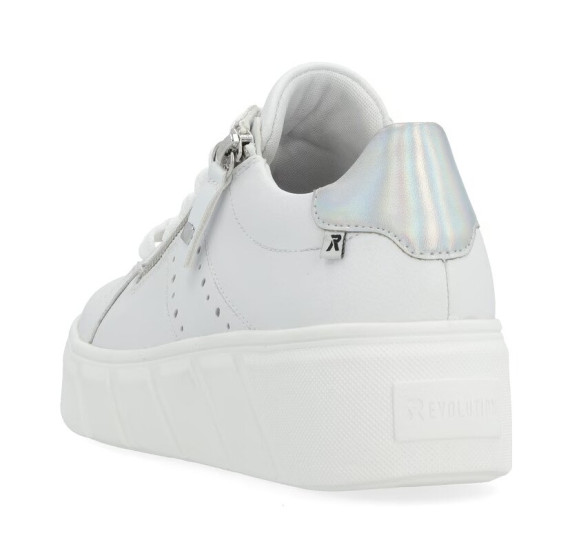 detail dámské sneakers Rieker EVOLUTION W0505-80 Bílá