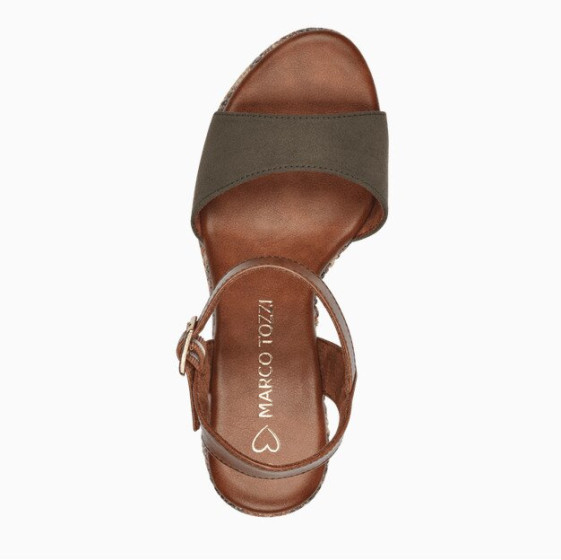 detail dámské boty - sandály MARCO TOZZI 2-28008-42 726 Zelená