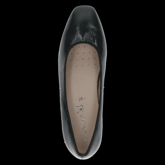 detail dámské lakované lodičky Caprice 9-22303-43 249 Černá