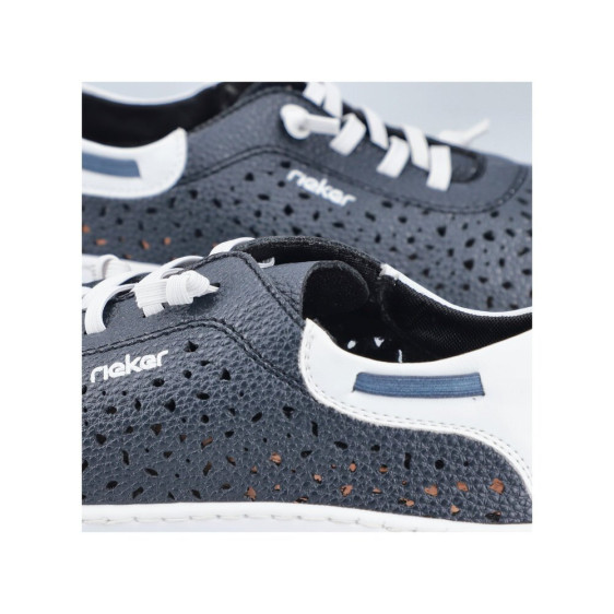 detail dámské nízké tenisky Rieker 52805-14 Modrá