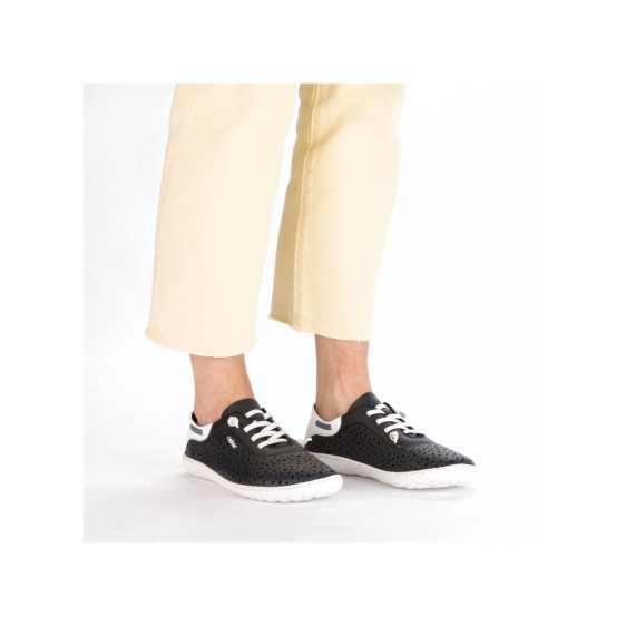 detail dámské nízké tenisky Rieker 52805-14 Modrá