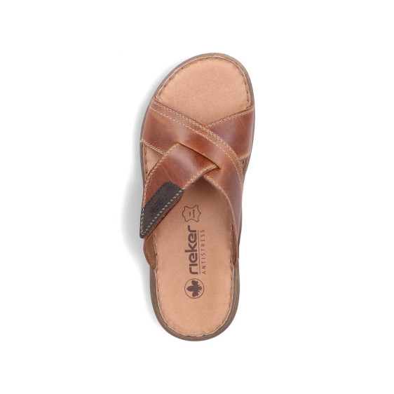 detail pánské pantofle Rieker 22089-24 Hnědá