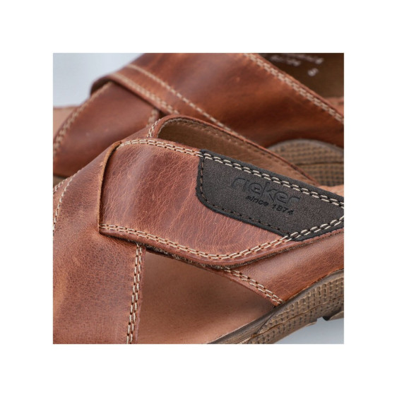 detail pánské pantofle Rieker 22089-24 Hnědá