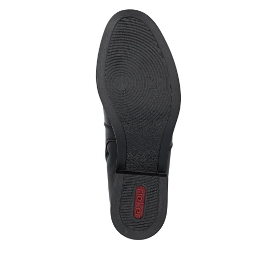 detail boty - dámské kotníkové Rieker 77051-00 Černá