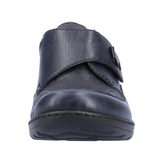 detail dámské společenské polobotky RIEKER 48951-14 Modrá