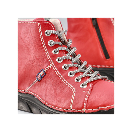 detail boty - dámské kotníkové RIEKER 55020-33 Červená