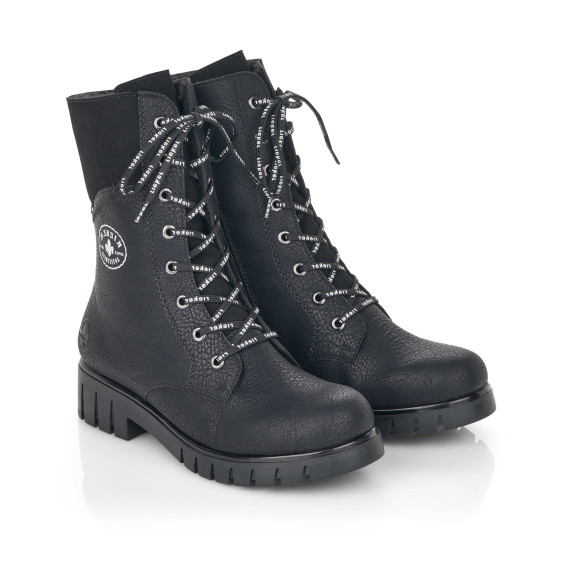 detail dámské kotníkové gladiátorky RIEKER X2642-00 Černá