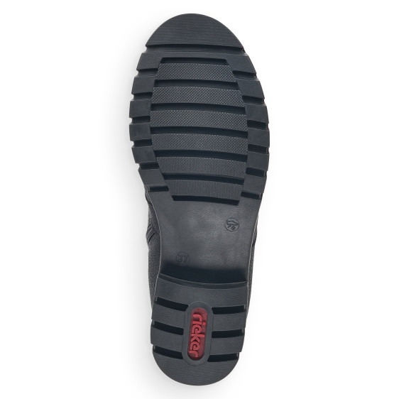 detail dámské kotníkové gladiátorky RIEKER X2642-00 Černá