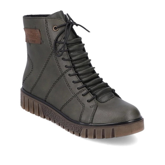 detail elegantní kotníková obuv RIEKER Y3421-52 Zelená