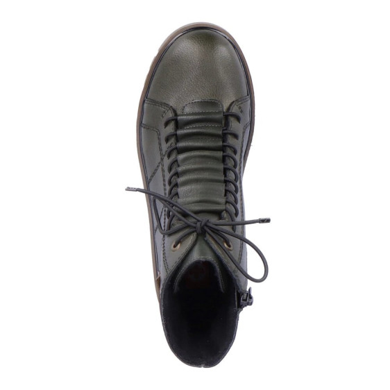 detail elegantní kotníková obuv RIEKER Y3421-52 Zelená