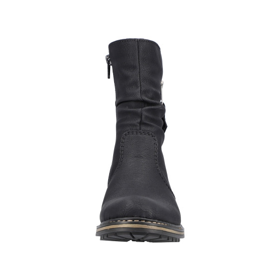 detail dámské boty - kotníková obuv RIEKER Z6892-00 Černá