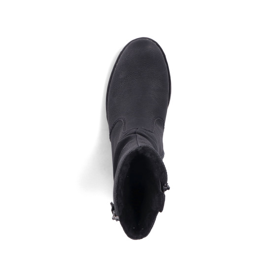 detail dámské boty - kotníková obuv RIEKER Z6892-00 Černá