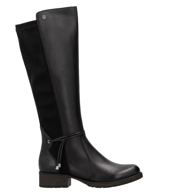 detail dámské boty - kozačky Rieker Z9564-00 Černá