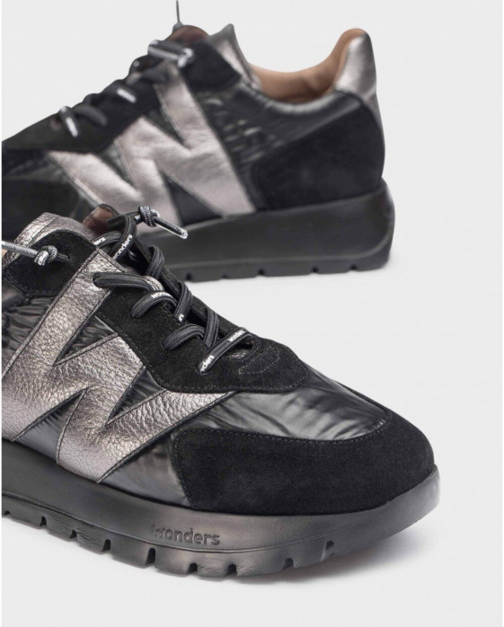 detail dámské tenisky pro halluxy WONDERS A-2464 Černá